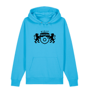 Aqua Blue Printed Sweater Front