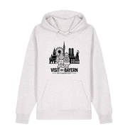 Oktoberfest München Unisex Hoodie - Illustration in Schwarz – Cool Heather Grey