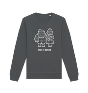 Anthracite Printed Sweater Front