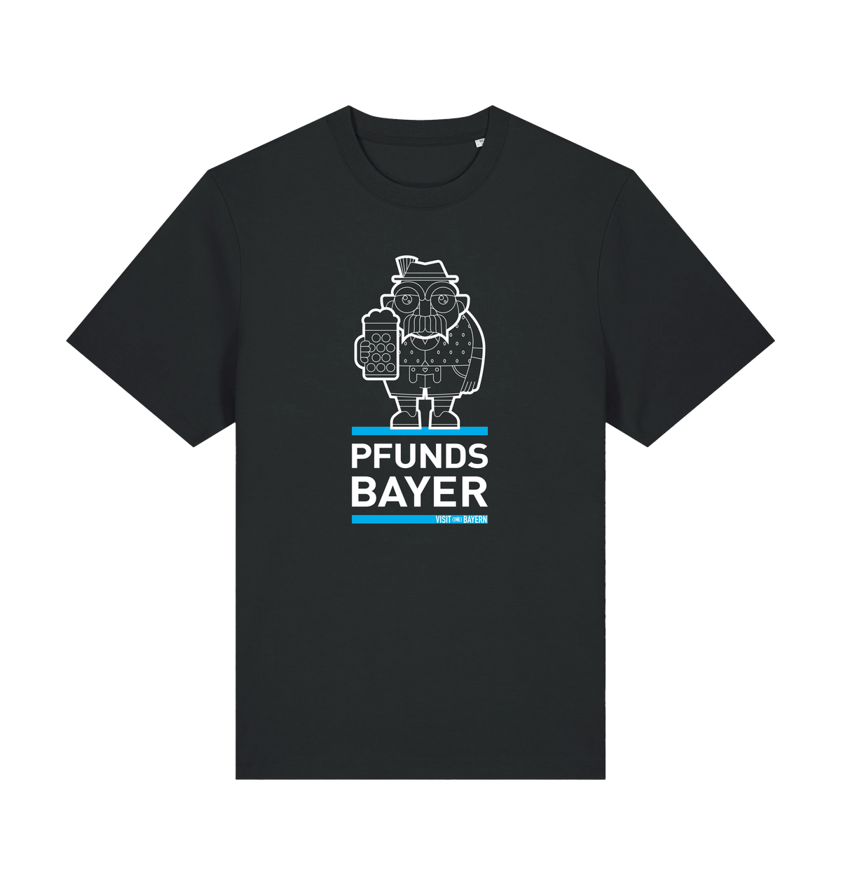 Black Printed T-shirt Front