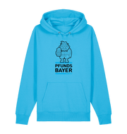 Aqua Blue Printed Sweater Front
