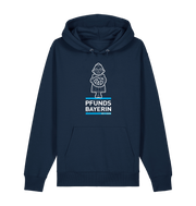 French Navy Printed Sweater Front