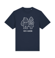 French Navy Printed T-shirt Front