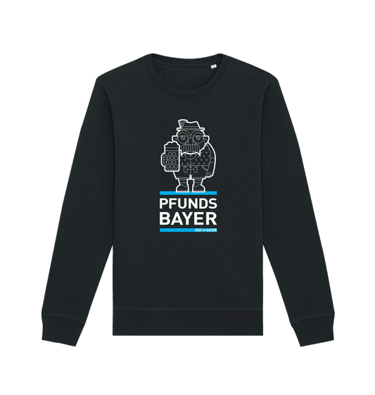Black Printed Sweater Front