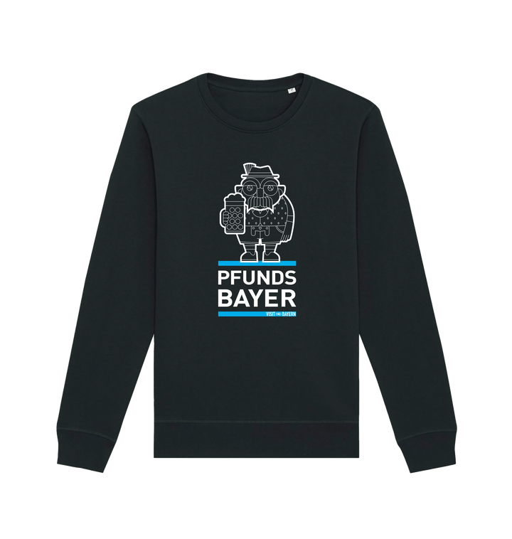 Bayern Unisex Sweatshirt | Pfundsbayer– Illustration in Weiß