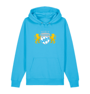 Aqua Blue Printed Sweater Front