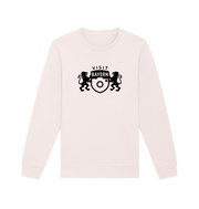 Vintage White Printed Sweater Front
