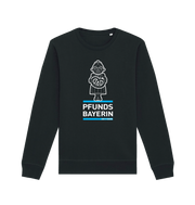 Black Printed Sweater Front