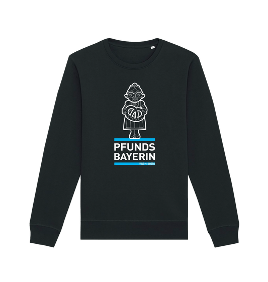 Black Printed Sweater Front