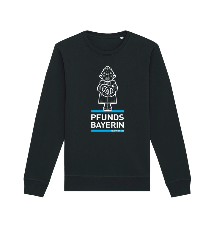 Bayern Unisex Sweatshirt | Pfundsbayerin– Illustration in Weiß