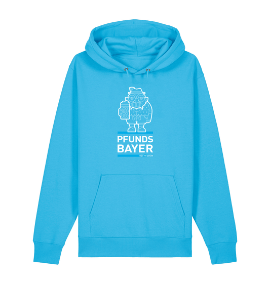 Aqua Blue Printed Sweater Front