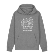 Mid Heather Grey Printed Sweater Front