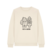 Natural Raw Printed Sweater Front