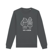 Anthracite Printed Sweater Front