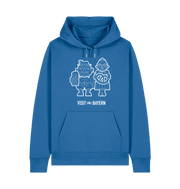 Mindful Blue Printed Sweater Front