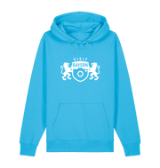 Aqua Blue Printed Sweater Front