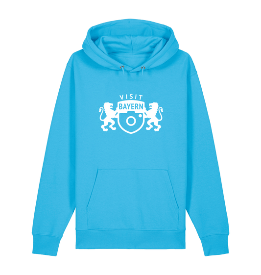 Aqua Blue Printed Sweater Front