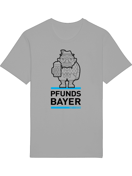 VisitBayern Unisex T-Shirt | Pfundsbayer – Illustration in Schwarz – Bild 3