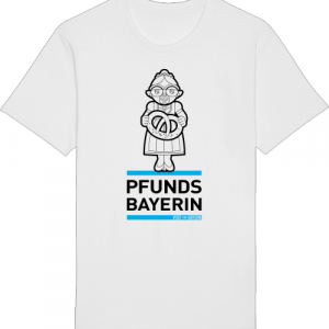 VisitBayern Unisex T-Shirt | Pfundsbayerin – Illustration in Schwarz